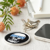 Lasst uns die Schlüsselkette "Rock Skull Round" Schlüsselanhänger (Seite)