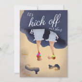 Lasst uns die Schuhe ausziehen Funny Halloween Par Einladung (Vorderseite)