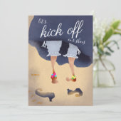 Lasst uns die Schuhe ausziehen Funny Halloween Par Einladung (Stehend Vorderseite)