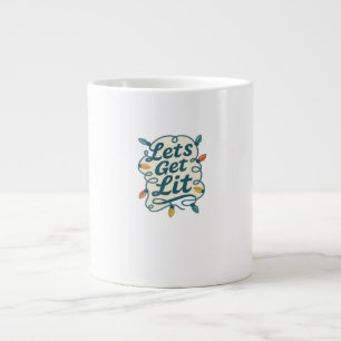 Lasst uns die sonnige Weihnachtsweihnachtsfeier ho Jumbo-Tasse