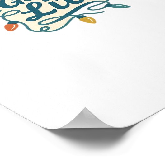 Lasst uns die sonnige Weihnachtsweihnachtsfeier ho Poster (Ecke)