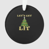 Lasst uns die sonnige Weihnachtszeit trinken Class Ornament (Vorderseite)