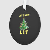 Lasst uns die sonnige Weihnachtszeit trinken Class Ornament (Vorderseite)