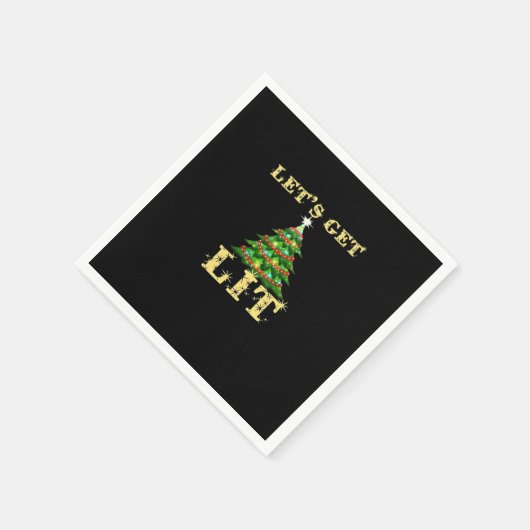 Lasst uns die sonnige Weihnachtszeit trinken Class Serviette (Ecke)