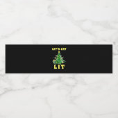 Lasst uns die sonnige Weihnachtszeit trinken Class Wasserflaschenetikett (Einzelnes Label)