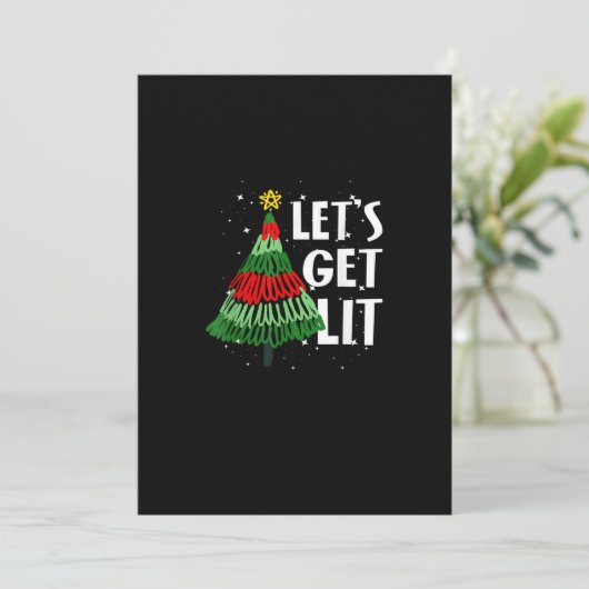 Lasst uns die sonnigen Weihnachten trinken Männer (Stehend Vorderseite)