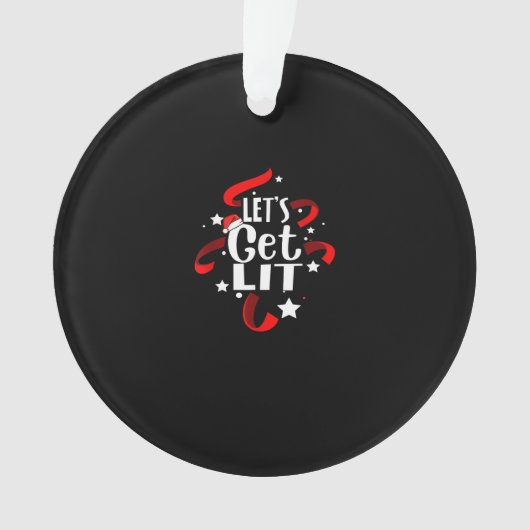 Lasst uns die sonnigen Weihnachten trinken Männer  Ornament (Vorderseite)