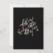 Lasst uns die sonnigen Weihnachtsansichten Weihnac Einladung (Vorderseite)