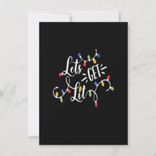 Lasst uns die sonnigen Weihnachtsansichten Weihnac Einladung