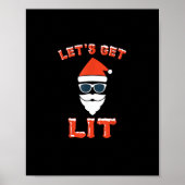 Lasst uns die sonnigen Weihnachtsgetränke sonnig b Poster (Vorne)