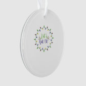 Lasst uns die sonnigen Weihnachtslichter des Weihn Ornament (Vorderseite)