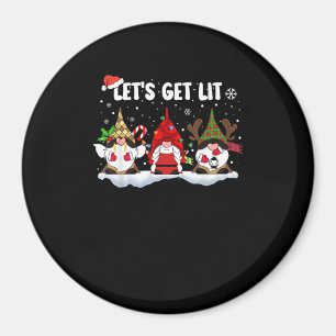Lasst uns die sonnigen Weihnachtslichter Weihnacht Magnet