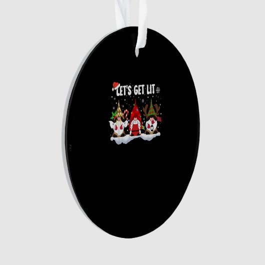 Lasst uns die sonnigen Weihnachtslichter Weihnacht Ornament (Vorderseite)