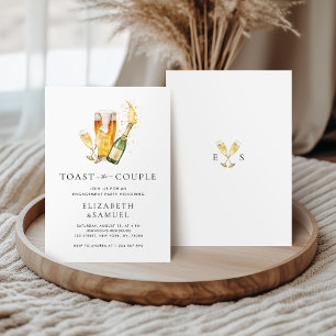 Lasst uns die Verlobung des Paares Polterabend Toa Einladung