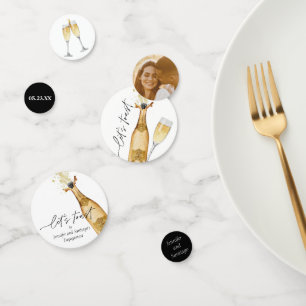 Lasst uns die Verlobungsfeier feiern Konfetti