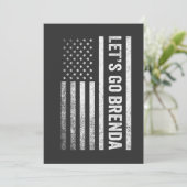 Lasst uns die Wahl der amerikanischen Flagge in Br Einladung (Stehend Vorderseite)