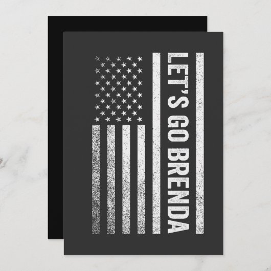 Lasst uns die Wahl der amerikanischen Flagge in Br Einladung (Vorne/Hinten)