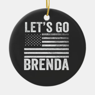 Lasst uns die Wahl der amerikanischen Flagge in Br Keramik Ornament