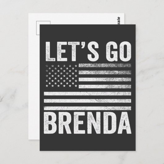 Lasst uns die Wahl der amerikanischen Flagge in Br Postkarte (Vorne/Hinten)