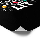 Lasst uns die Weihnachtsbeleuchtung in der Weihnac Poster (Ecke)