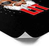 Lasst uns die Weihnachtsbeleuchtung in der Weihnac Poster (Ecke)