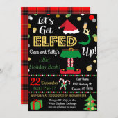 Lasst uns die Weihnachtseinladung erledigen Einladung (Vorne/Hinten)