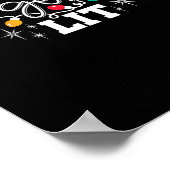 Lasst uns die Weihnachtslichter im sonnigen Retro  Poster (Ecke)