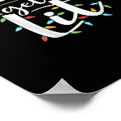 Lasst uns die Weihnachtslichter kreativer Klassike Poster (Ecke)