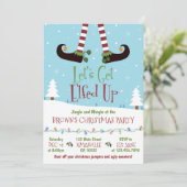 Lasst uns die Weihnachtszeit-Party Einladung erled (Stehend Vorderseite)