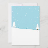 Lasst uns die Weihnachtszeit-Party Einladung erled (Rückseite)