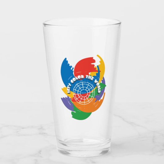 Lasst uns die Welt färben Glas (Vorderseite)