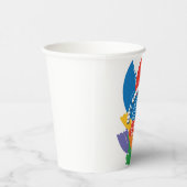 Lasst uns die Welt färben Pappbecher (Rechts)