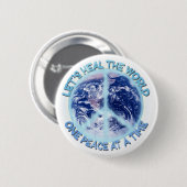 Lasst uns die Welt heilen Button (Vorne & Hinten)