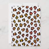 Lasst uns die wilde Cheetah Bachelorette-Nacht aus Einladung (Rückseite)