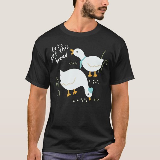 Lasst uns diese Brötchenherde-Familie Funny Duck L T-Shirt (Vorderseite)