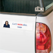 Lasst uns diese Harris für Präsident 2024 gewinnen Autoaufkleber (Auf Lkw)