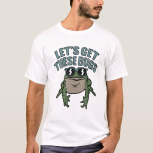 Lasst uns diese Käfer bekommen, lustiger Frosch T-Shirt