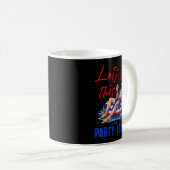 Lasst uns diese Party gegründet Pool Float USA 4. Kaffeetasse (VorderseiteRechts)