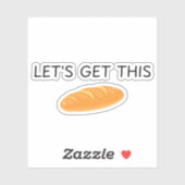 Lasst uns dieses Brot holen, dieses Brot, dieses B Aufkleber (Blatt)