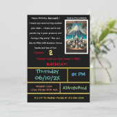 Lasst uns dieses Panda-Party starten! Einladung (Stehend Vorderseite)