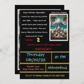 Lasst uns dieses Panda-Party starten! Einladung (Vorne/Hinten)