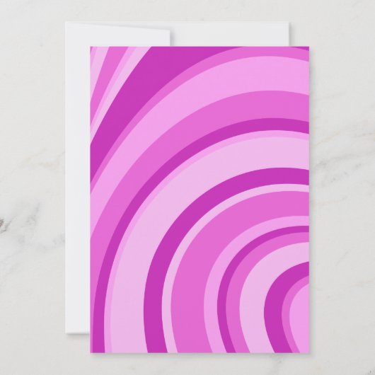 Lasst uns Disco Groovy Wave Retro 70er Lila Geburt Einladung (Rückseite)