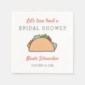 Lasst uns ein Brautparty Fiesta-Party verhandeln Serviette (Vorderseite)