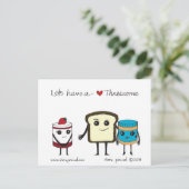 Lasst uns ein Drei haben! Postkarte (Stehend Vorderseite)