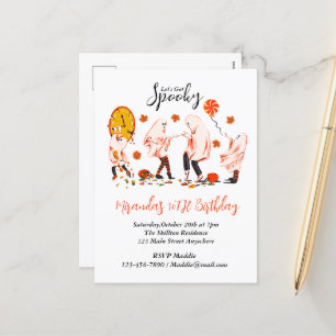 Lasst uns ein geiles Gespenst mit einem freundlich Feiertagspostkarte