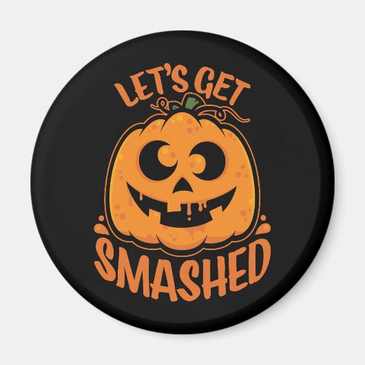 Lasst uns ein gestricktes Tipsy Halloween Jack-O’- Magnet (Vorne)