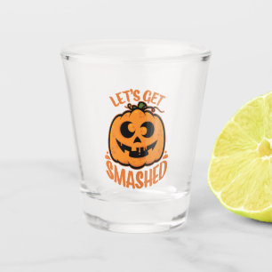 Lasst uns ein gestricktes Tipsy Halloween Jack-O’- Schnapsglas