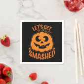 Lasst uns ein gestricktes Tipsy Halloween Jack-O’- Serviette (Beispiel)