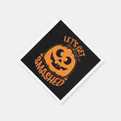 Lasst uns ein gestricktes Tipsy Halloween Jack-O’- Serviette (Ecke)