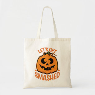 Lasst uns ein gestricktes Tipsy Halloween Jack-O’- Tragetasche